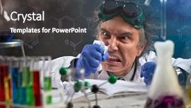  Presentation with crumpled paper various balls - Presentation theme having their displeasure on crumpled paper background and a dark gray colored foreground