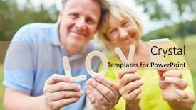  Presentation with partnership - Amazing presentation design having their love and partnership backdrop and a coral colored foreground