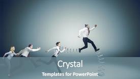  Presentation with advantage - Colorful presentation theme enhanced with them has a big advantage backdrop and a seafoam green colored foreground