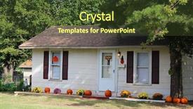  Presentation with fall season - PPT layouts having theme pot - lots of pumpkins and other background and a tawny brown colored foreground