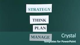  Presentation with words - Presentation design featuring themed words on blackboard background background and a  colored foreground