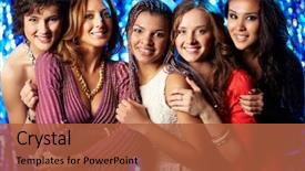  Presentation with friends - Cool new presentation with themselves at a bridal party backdrop and a  colored foreground