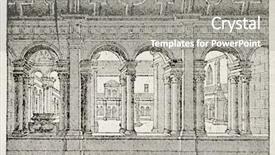  Presentation with french revolution - Theme featuring then profanated during french revolution background and a gray colored foreground