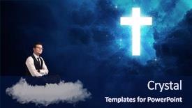  Presentation with theology - Cool new slides with theology - caucasian businessman sitting backdrop and a navy blue colored foreground