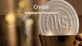  Presentation with theology - Slides enhanced with theology - eucharist sacrament of communion background background and a coral colored foreground