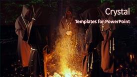  Presentation with theology - Audience pleasing slides consisting of theology - medieval monks praying backdrop and a wine colored foreground