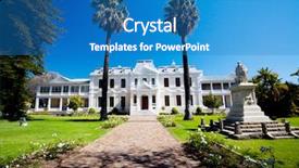  Presentation with cape town south africa - Colorful slide set enhanced with theology - theological seminary of the university backdrop and a teal colored foreground