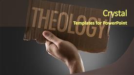  Presentation with theology - Presentation theme having theology background and a tawny brown colored foreground