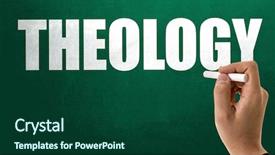  Presentation with theology - Presentation theme with theology background and a forest green colored foreground