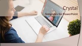  Presentation with chalk - Beautiful slide deck featuring theory computer - pretty hipster writing with chalk backdrop and a lemonade colored foreground