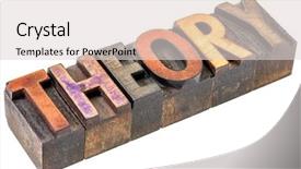  Presentation with color blocks - Audience pleasing presentation theme consisting of theory - science concept - isolated word backdrop and a lemonade colored foreground