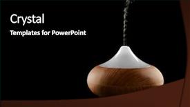  Presentation with diffuser - Cool new slide set with therapeutic devices - aroma oil diffuser on black backdrop and a black colored foreground