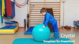  Presentation with therapeutic - Cool new presentation with therapeutic exercises in the gym backdrop and a teal colored foreground