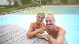  Presentation with couple therapy - Audience pleasing slide deck consisting of therapy couples - active senior couple in resort backdrop and a tawny brown colored foreground