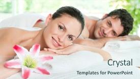  Presentation with couple therapy - Amazing PPT layouts having therapy couples - happy smiling couple enjoy backdrop and a sky blue colored foreground