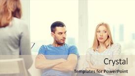  Presentation with communication problem in relationship marital - PPT theme consisting of therapy couples - love family phychology and relationship background and a lemonade colored foreground