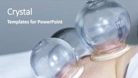  Presentation with traditional chinese medicine - PPT theme having therapy in traditional chinese medicine background and a light blue colored foreground