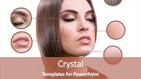  Presentation with glowing skin - Colorful PPT layouts enhanced with therapy typing - beautiful girl with glowing skin backdrop and a red colored foreground