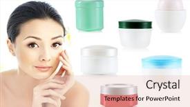  Presentation with gentle - Amazing slide deck having therapy typing - beautiful young woman with gentle backdrop and a lemonade colored foreground