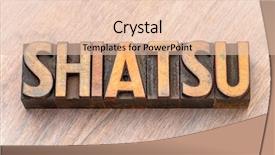  Presentation with blocks - Cool new slide set with therapy typing - shiatsu - word abstract backdrop and a lemonade colored foreground