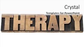  Presentation with hormone therapy medical concept - Beautiful PPT layouts featuring therapy word - healthcare concept - isolated backdrop and a  colored foreground