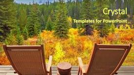  Presentation with golden chain of change - Beautiful presentation design featuring there are two comfortable wicker backdrop and a tawny brown colored foreground