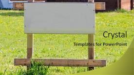  Presentation with new home - Cool new slides with there is a sign land backdrop and a yellow colored foreground