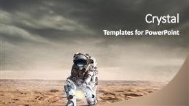  Presentation with planet mars - Slide deck having there is life on other background and a  colored foreground