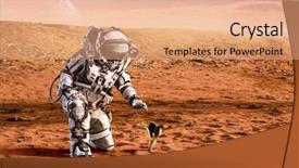  Presentation with mars - PPT layouts enhanced with there is life on other background and a coral colored foreground