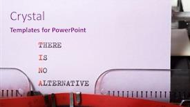  Presentation with alternative - PPT layouts enhanced with there-is-no-alternative-phrase background and a sky blue colored foreground