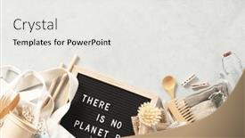  Presentation with eco friendly bags - Theme with there-is-no-planet-b background and a white colored foreground