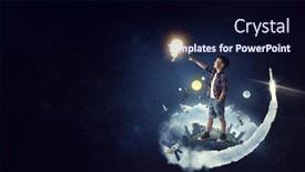  Presentation with media - Presentation theme enhanced with there-is-so-much background and a wine colored foreground