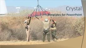 Presentation with rangers - Beautiful theme featuring thermal-california-february-25-2015 backdrop and a sky blue colored foreground