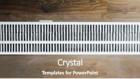  Presentation with engineering - Cool new presentation theme with thermal engineering - heating radiator at home top backdrop and a coral colored foreground