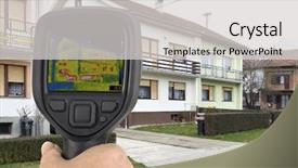  Presentation with infrared - Audience pleasing PPT theme consisting of thermal imaging analysis with infrared backdrop and a light gray colored foreground