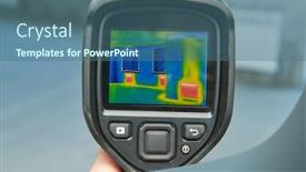  Presentation with imaging - PPT layouts consisting of thermal-imaging-camera-inspection background and a ocean colored foreground