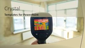  Presentation with imaging - Beautiful slide set featuring thermal-imaging-camera-inspection backdrop and a mint green colored foreground