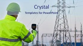  Presentation with thermal energy - Amazing PPT theme having thermal imaging inspection of electrical backdrop and a lemonade colored foreground