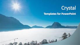  Presentation with thermal hazard - Cool new PPT theme with thermal inversion on the lugano backdrop and a teal colored foreground