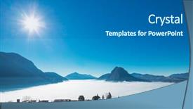  Presentation with switzerland - Beautiful slides featuring thermal inversion on the lugano backdrop and a gray colored foreground