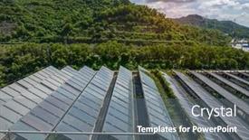  Presentation with solar water - PPT theme enhanced with thermal-solar-panels-alternative-technologies background and a gray colored foreground