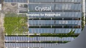  Presentation with solar water - Presentation design consisting of thermal-solar-panels-alternative-technologies background and a gray colored foreground