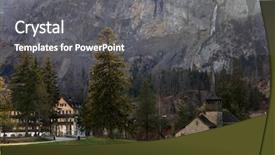  Presentation with luxury resort nature - Audience pleasing PPT layouts consisting of thermes de vals - kandersteg resort canton bern backdrop and a  colored foreground