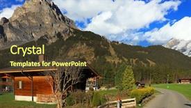  Presentation with switzerland - Amazing slide deck having thermes de vals - kandersteg resort canton bern backdrop and a  colored foreground