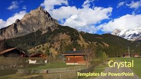  Presentation with zermatt switzerland the train track - Beautiful PPT layouts featuring thermes de vals - kandersteg resort canton bern backdrop and a  colored foreground