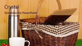  Presentation with foundry liquid metal from blast - Presentation theme featuring thermic - metal thermos with cup background and a  colored foreground