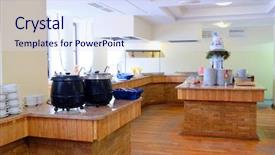  Presentation with consumer choice - Beautiful presentation theme featuring thermo electric - buffet style - choice backdrop and a sky blue colored foreground