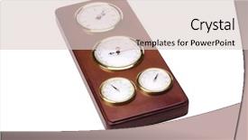  Presentation with clock gear idea - Amazing slide deck having thermometer hygrometer and barometer backdrop and a lemonade colored foreground