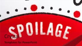  Presentation with refrigerator - Colorful PPT theme enhanced with thermometer macro detail of spoilage backdrop and a crimson colored foreground