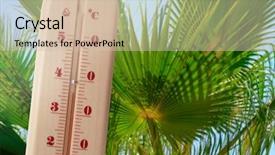  Presentation with hot thermometer - Slides enhanced with thermometer showing high temperature background and a lemonade colored foreground